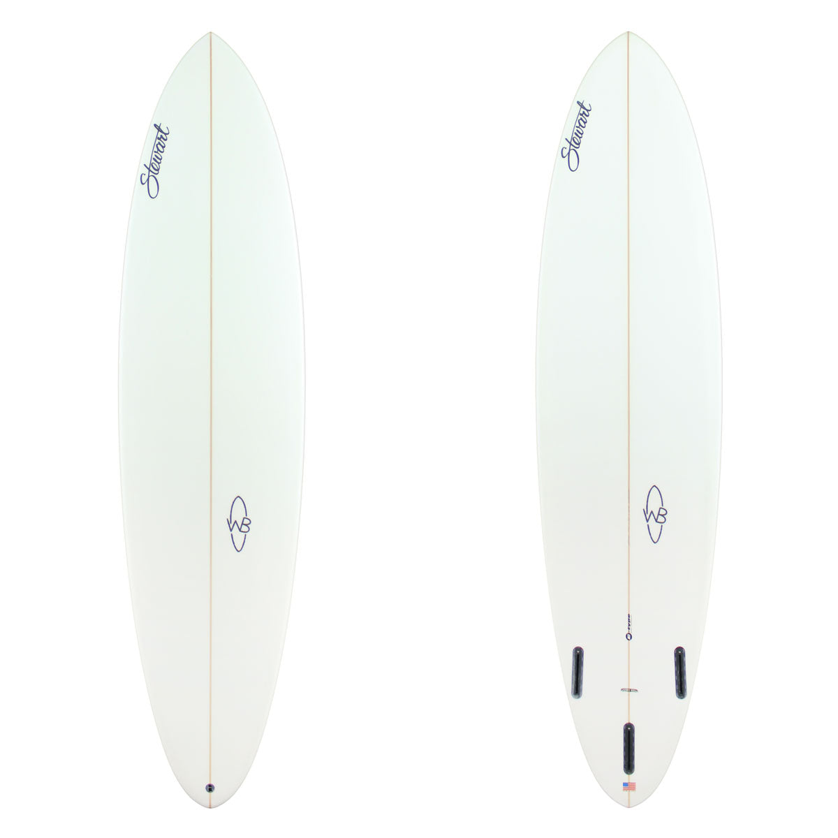 Stewart Mid-Length 7'6" Wild Bill (7'6", 22", 2 7/8") B#129775 clear and sanded only