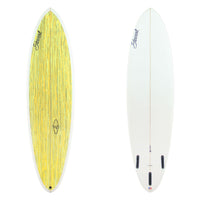 Stewart Mid-Length 6'9" Wild Bill (6'9", 21 3/8", 2 3/4") B#129843 with a yellow and green acid splash panel on the deck