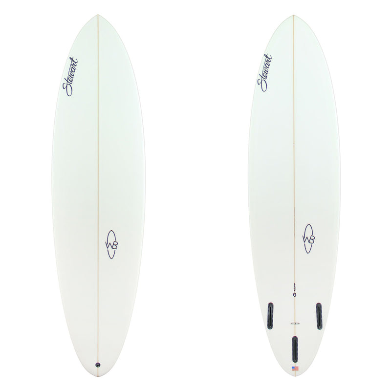 Stewart Mid-Length 6'9" Wild Bill (6'9", 21 3/8", 2 3/4") B#129844 clear and sanded only with black logos