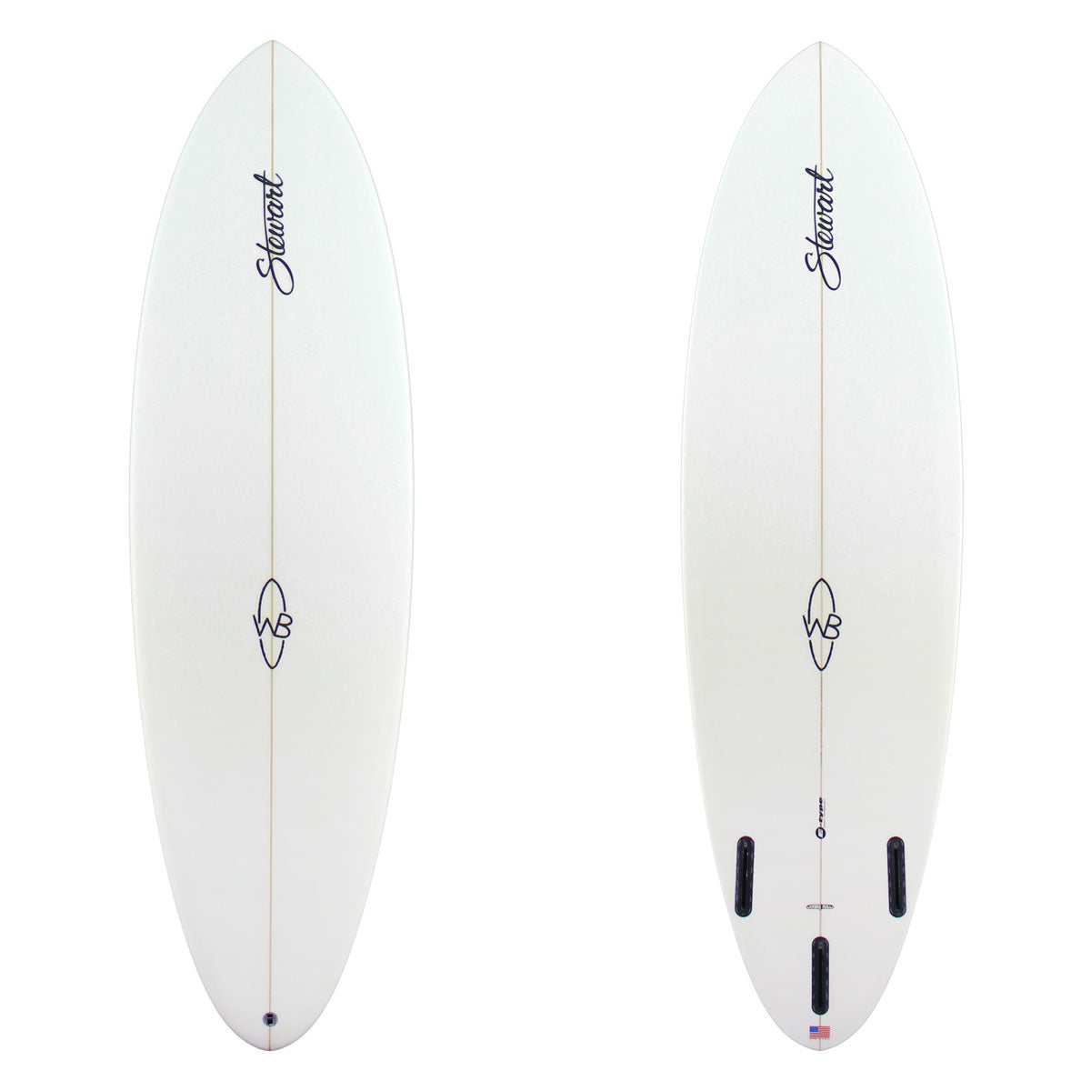 Stewart Midlength 6'0" Wild Bill (6'0", 20 1/2", 2 1/2") B#130058 Clear with Black Logos, Sand Only