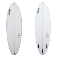 Stewart Mid-Length 6'6" Wild Bill (6'6", 21 1/2", 2 3/4") B#128393 clean and sanded 