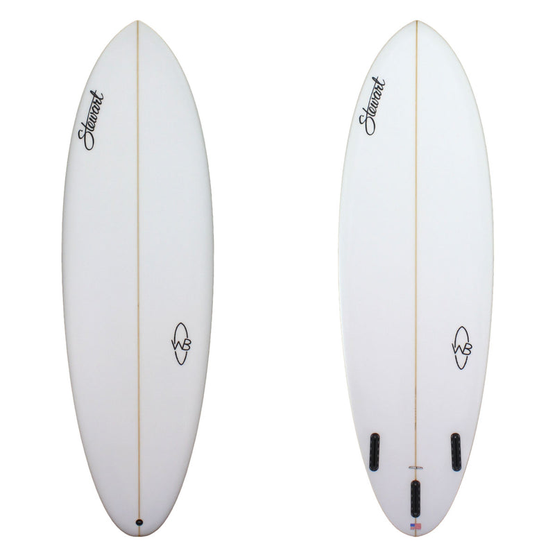 Stewart Mid-Length 6'6" Wild Bill (6'6", 21 1/2", 2 3/4") B#128393 clean and sanded 