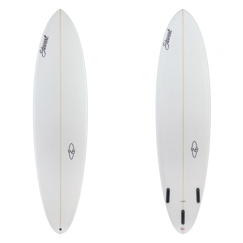 Stewart Mid-Length 7'6" Wild Bill (7'6", 22", 2 7/8") B#128739 clear and sanded only