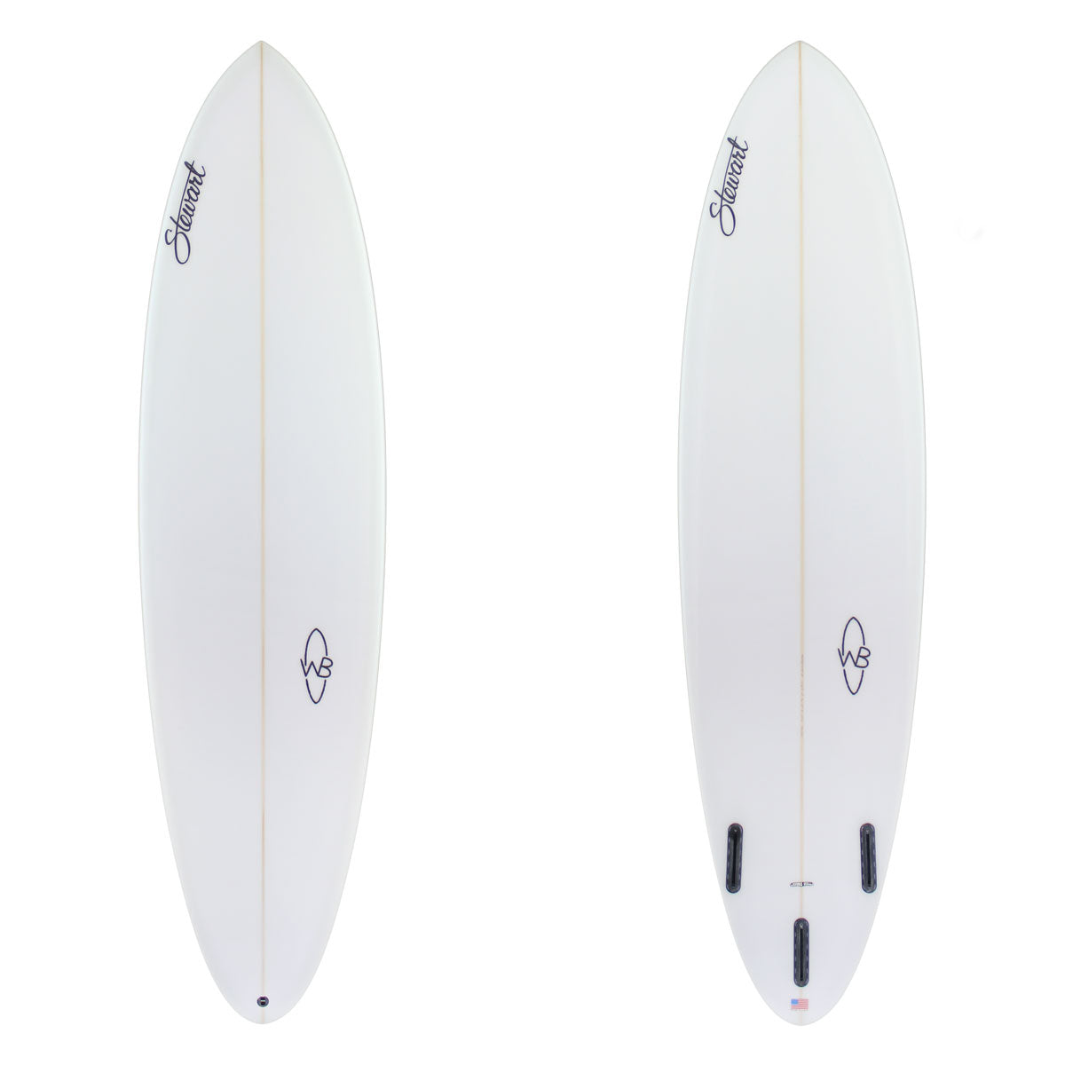 Stewart Mid-Length 7'0" Wild Bill (7'0", 21 1/2", 2 3/4") B#128761 clear and sand only