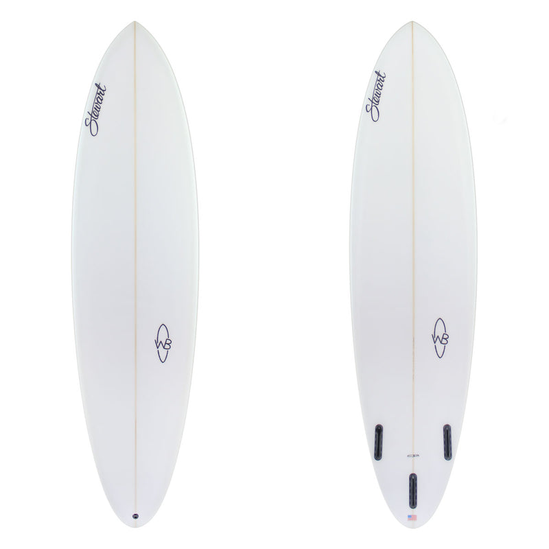 Stewart Mid-Length 7'0" Wild Bill (7'0", 21 1/2", 2 3/4") B#128761 clear and sand only