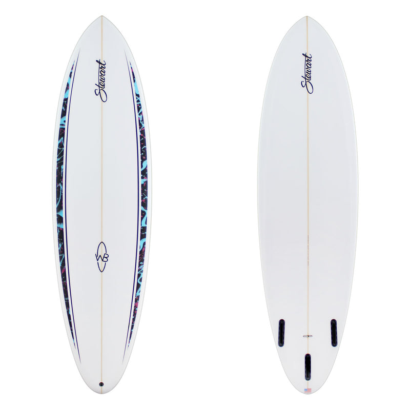6'8" Wild Bill (6'8", 21 1/4", 2 3/4") B#128860 Stewart surfboard midlength