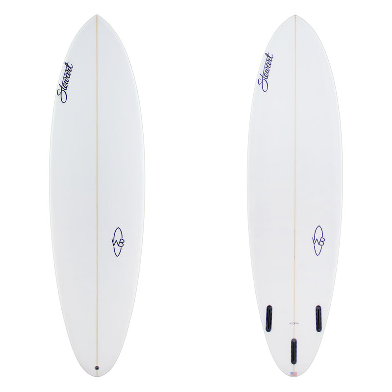 6'8" Wild Bill (6'8", 21 1/4", 2 3/4") B#128861 Stewart Surfboards midlength