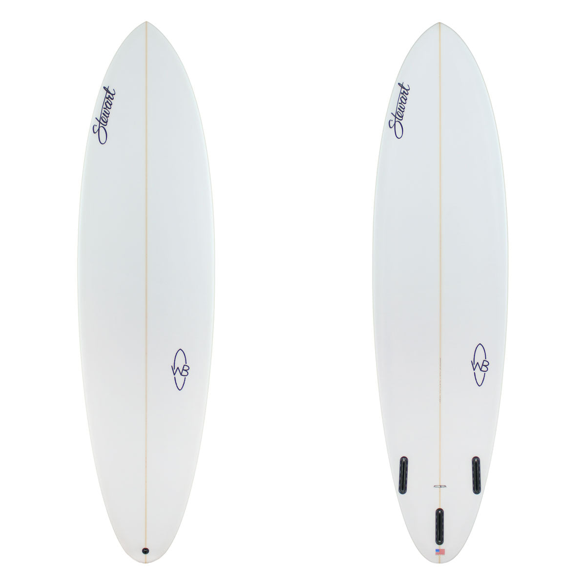 Stewart Mid-Length 7'0" Wild Bill (7'0", 21 1/2", 2 3/4") B#129057 clear and sanded only 