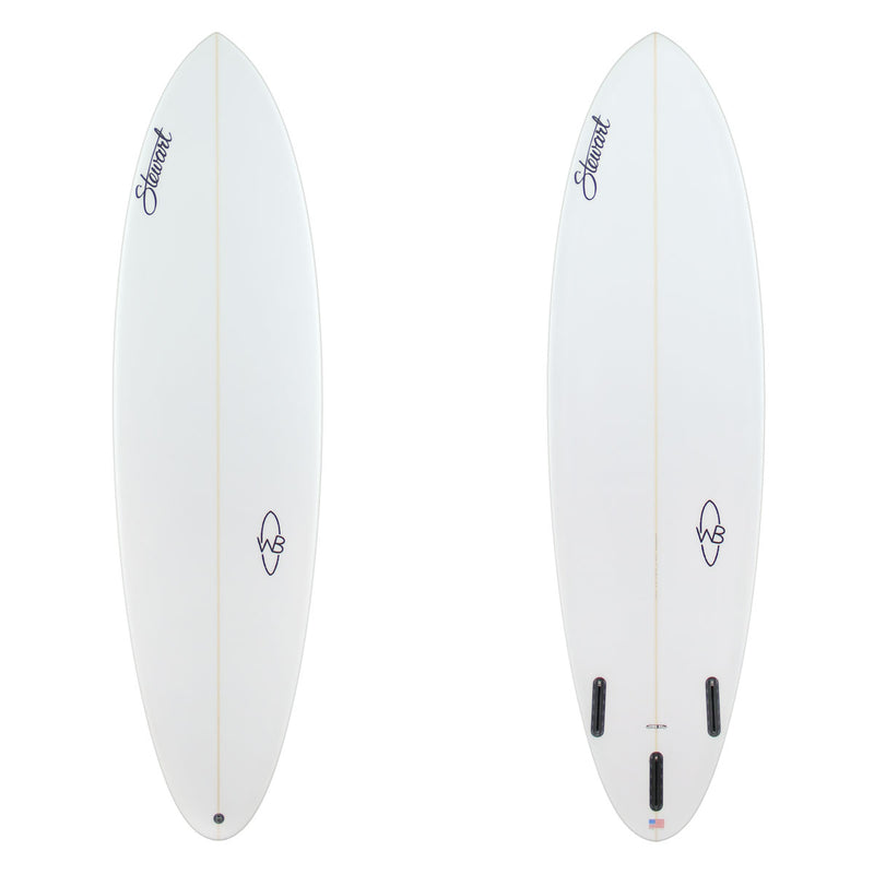 6'9" Wild Bill (6'9", 21 3/8", 2 3/4") B#129171  Midlength surfboard, Clear Sand Finish