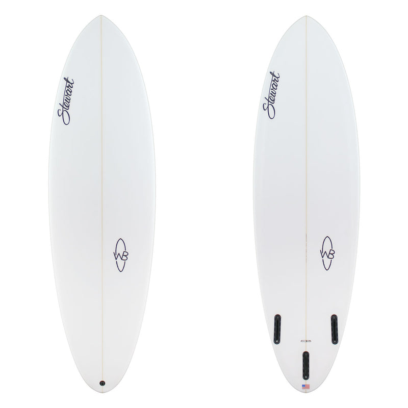 Stewart Shortboard 6'0" Wild Bill (6'0", 20 1/2", 2 1/2") B#129733 clear and sand only