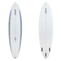 Stewart Mid-Length 7'0" Wild Bill (7'0", 21 1/2", 2 3/4") B#129770 with black and blue spears on the deck
