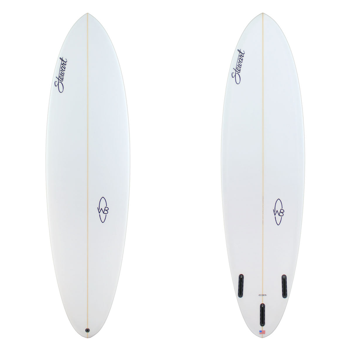 Stewart Longboard 6'9" Wild Bill (6'9", 21 3/8", 2 3/4") B#129842 clear and sanded only