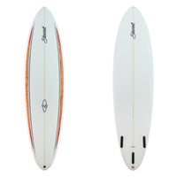 Stewart Mid-Length 7'0" Wild Bill (7'0", 21 1/2", 2 3/4") B#129969 with red spears on the deck rails