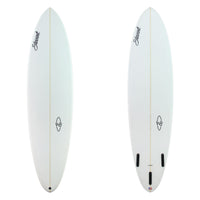 Stewart Mid-Length 7'0" Wild Bill (7'0", 21 1/2", 2 3/4") B#129970 clear and sanded only with black logos