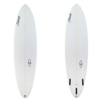 Stewart Mid-Length 7'0" Wild Bill (7'0", 21 1/2", 2 3/4") B#130037 clear and sanded only with black logos