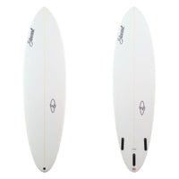 Stewart Midlength 6'6" Wild Bill (6'6", 21", 2 5/8") B#130059 Clear and Sand Only with Black Logos
