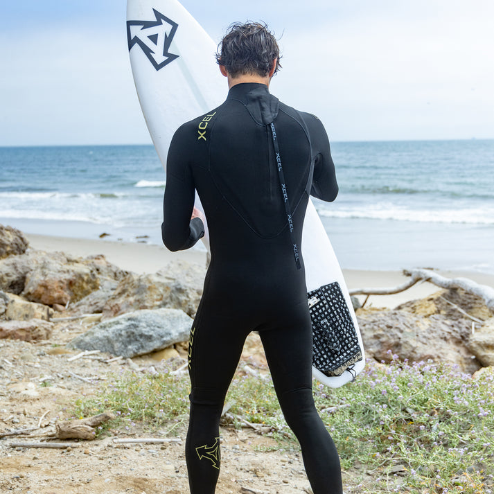 XCEL MEN'S COMP BACK ZIP  FULLSUIT 4/3MM