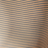 Close-up of fabric with blue and beige horizontal stripes