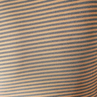 Close-up of fabric with blue and beige horizontal stripes