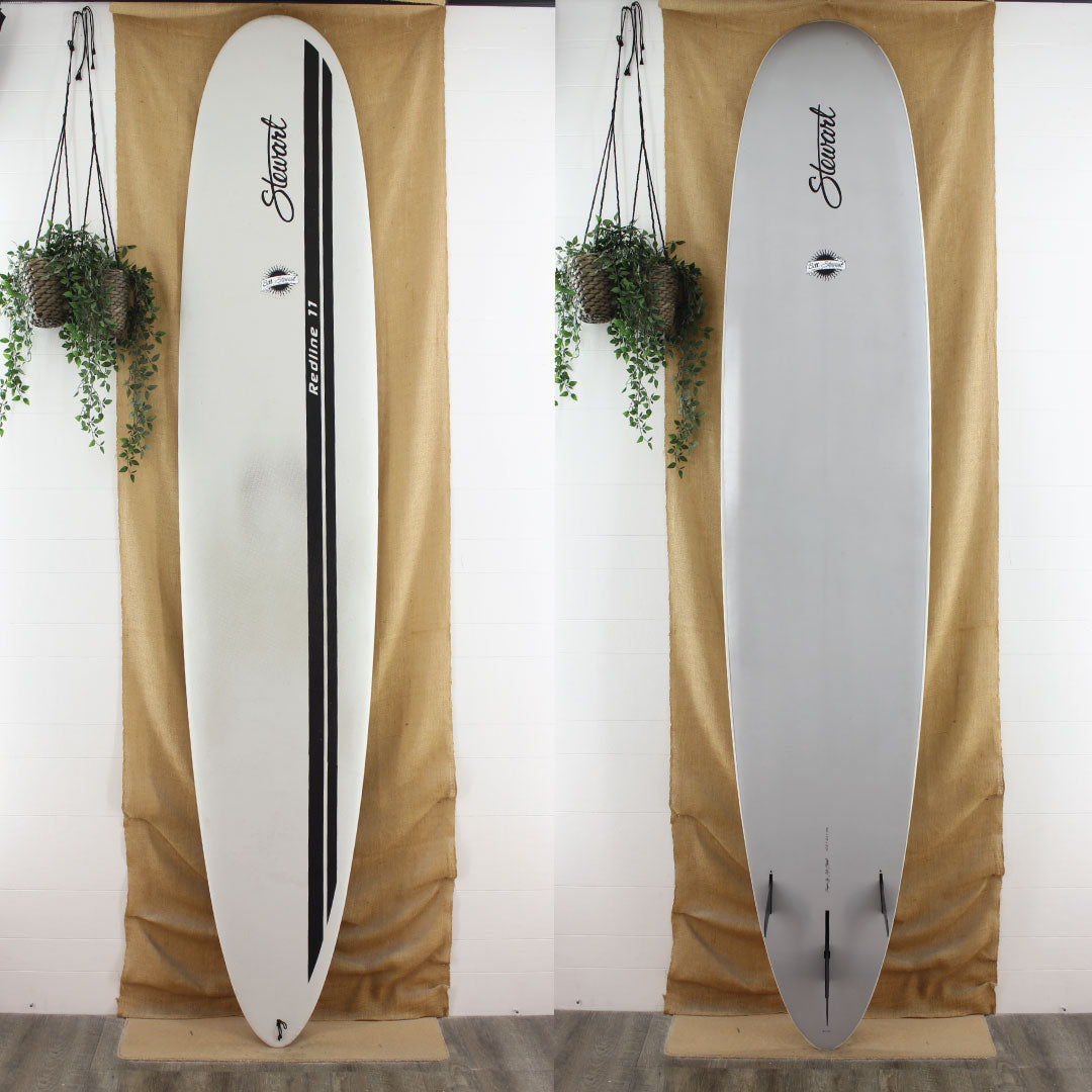 USED Stewart HydroCush 10' x 24" x 3 1/4" Redline 11 Longboard