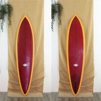USED Almond gun 7'2" x 20" x 3 1/4" Red with yellow rails