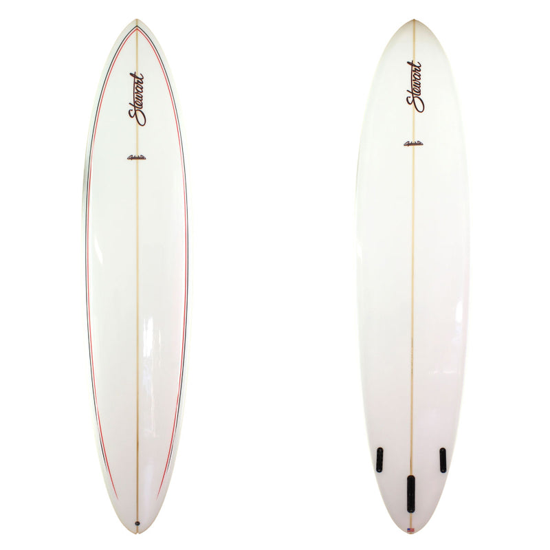 Stewart Surfboards 10'0" Clydesdale with double pinline on deck and Polish & Gloss finish