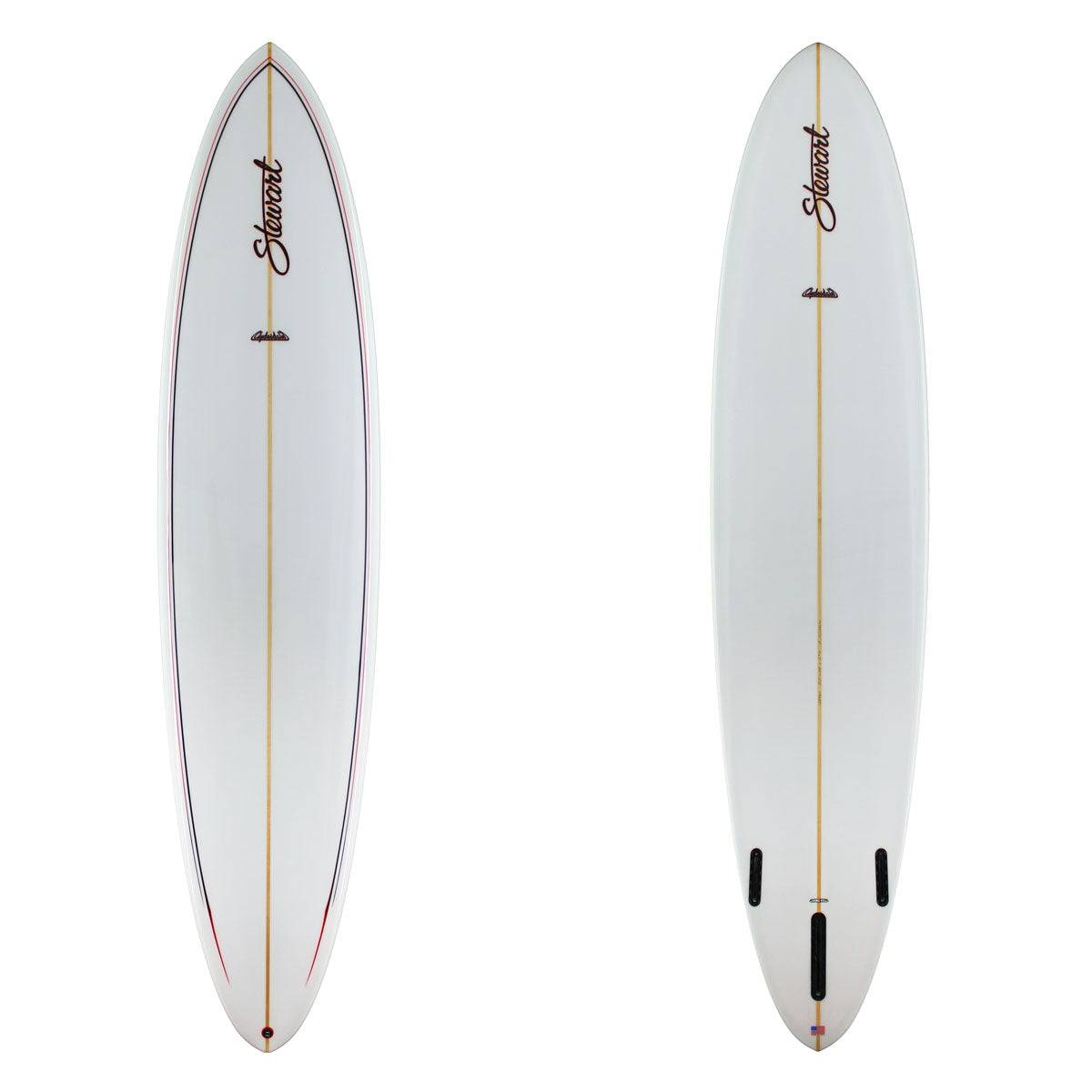 stewart clydesdale with gloss finish and black and red pinlines 