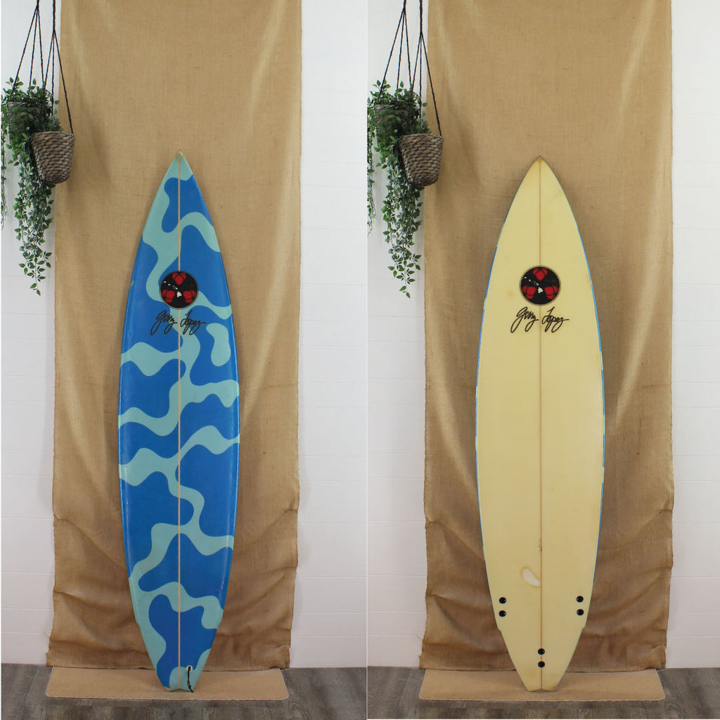 Gerry Lopez, Ray Gun Short Board,  7'6" x 19 1/4 x 2 1/2, Poly