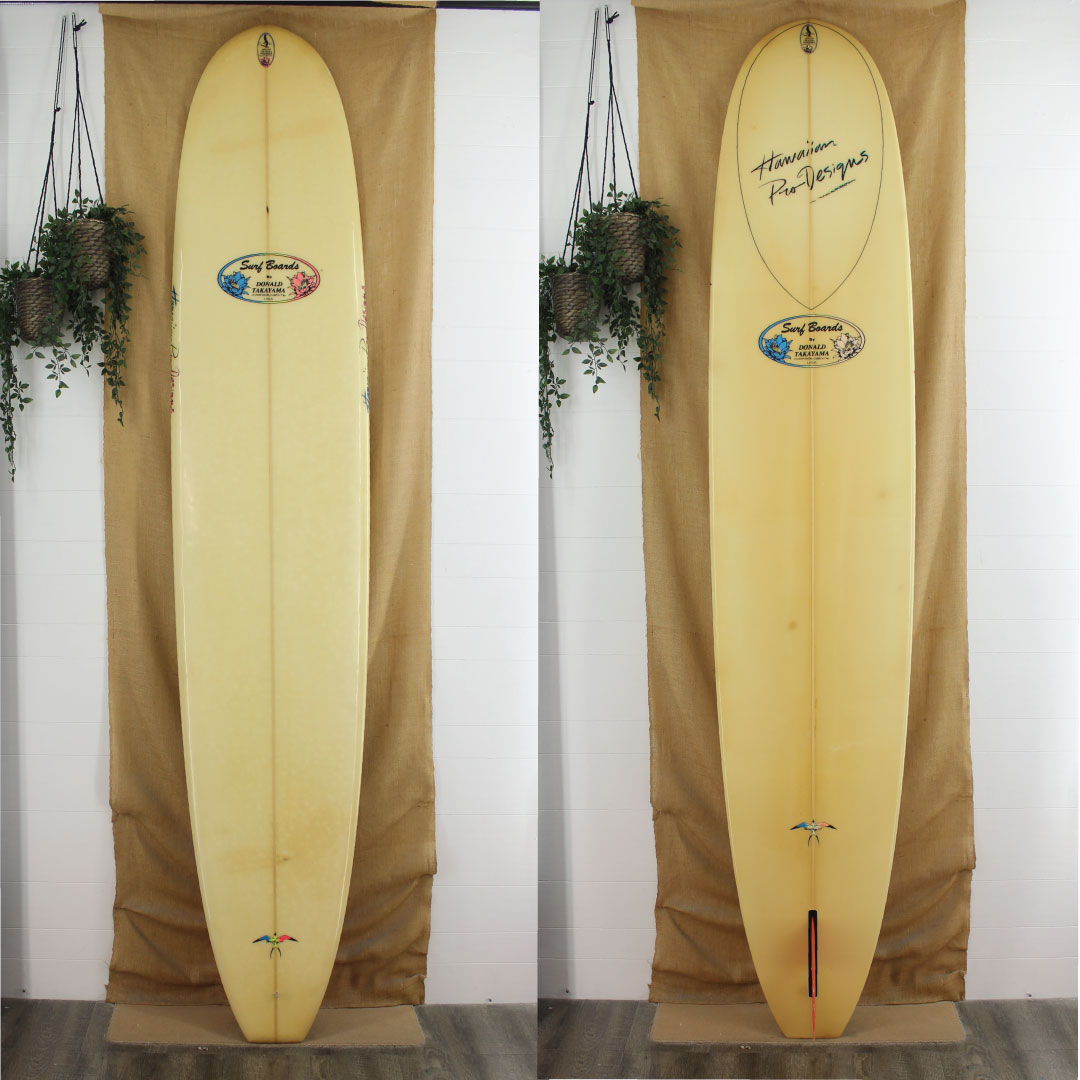 awesome vintage Takayama 10'0" x 23 3/8" x 3 1/4" POLY Longboard