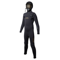 Black Xcel wetsuit on a white background