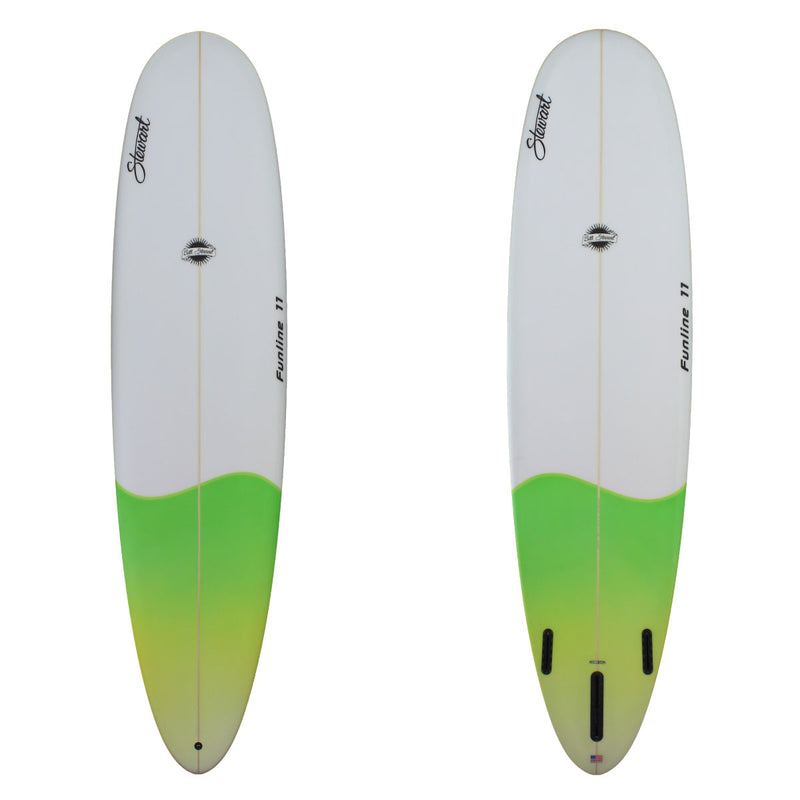 deck and bottom of funline 11 with a green tail dip