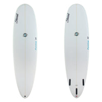 funline 11 mid length with clear glassjob and teal logos 