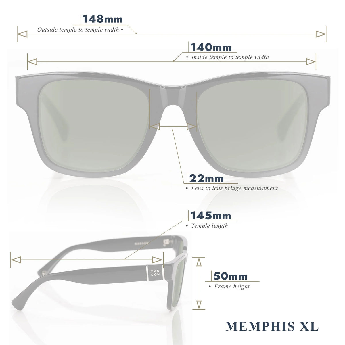 MADSON MEMPHIS XL SUNGLASSES