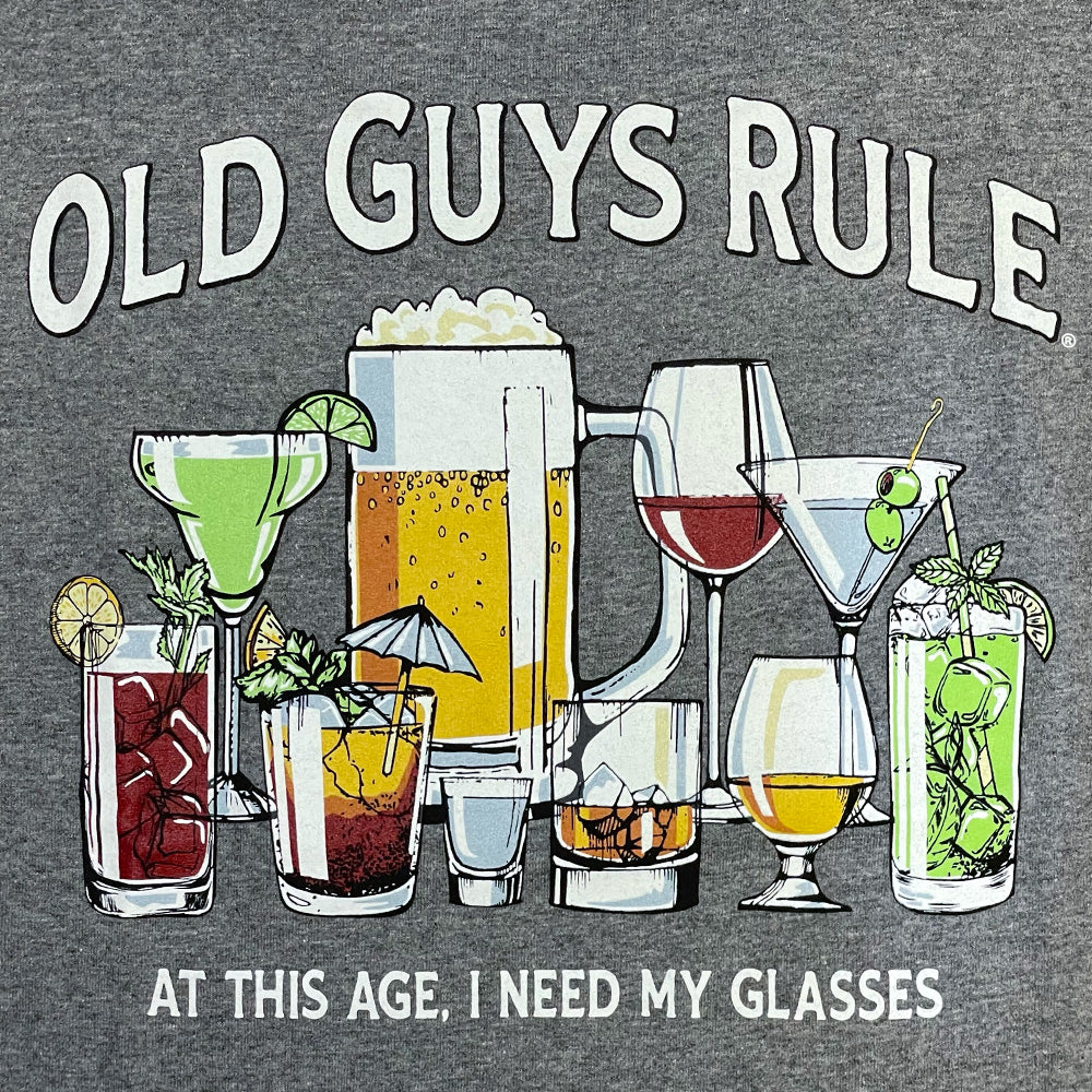 OLD GUYS RULE - GLASSES T-SHIRT