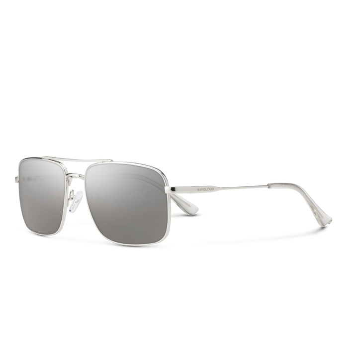 SUNCLOUD White Frame Sunglasses with Dark Lenses Double Up | Sunglass | Suncloud Optics main image 4