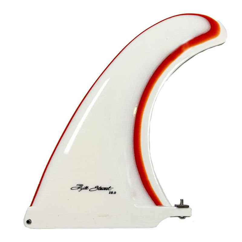 10.0" / GLOSS WHITE/RED-Ripster Fin RFC