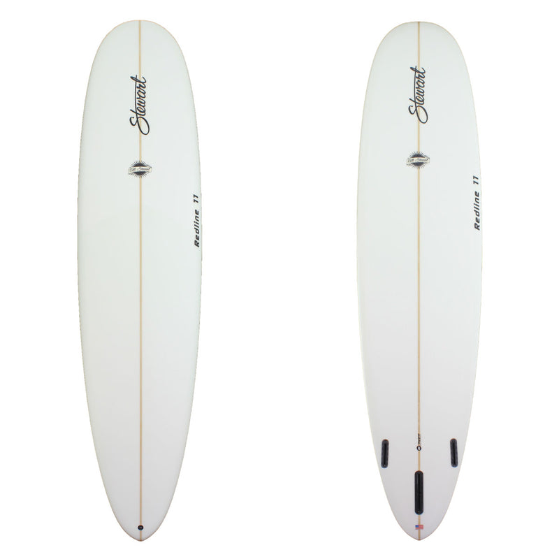 deck and bottom view of a clear redline 11