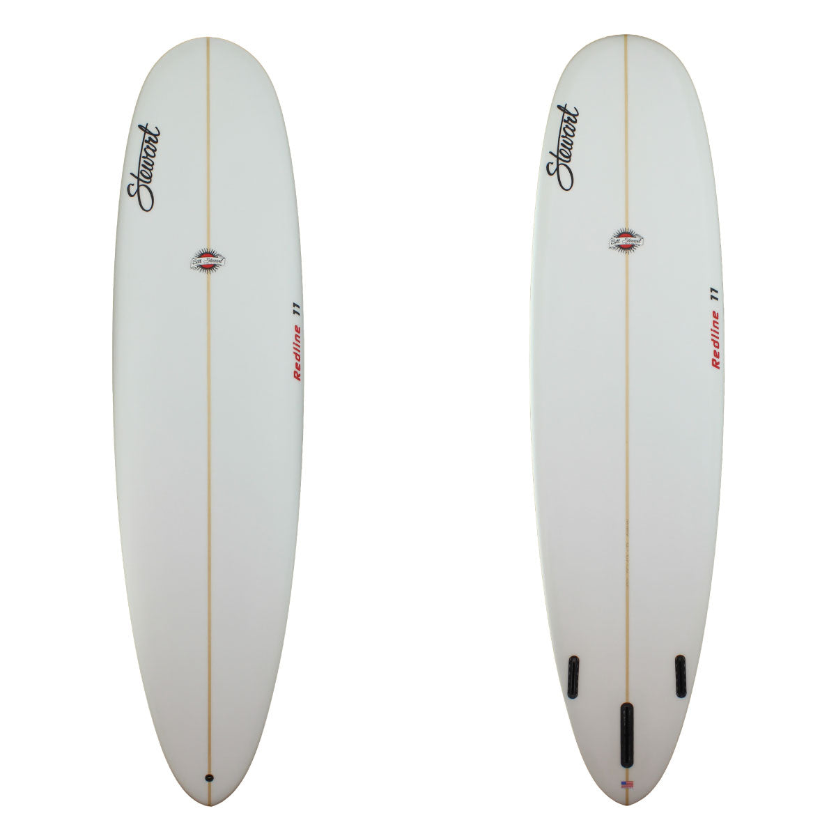 deck and bottom view of clear stewart redline 11