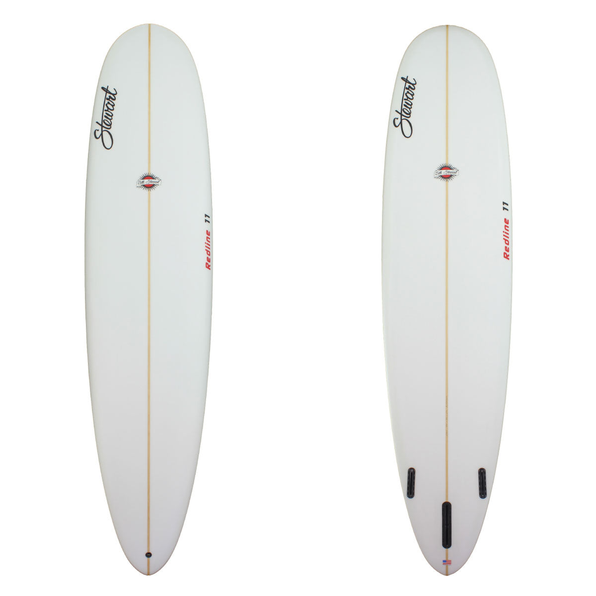 deck and bottom view of clear stewart redline 11