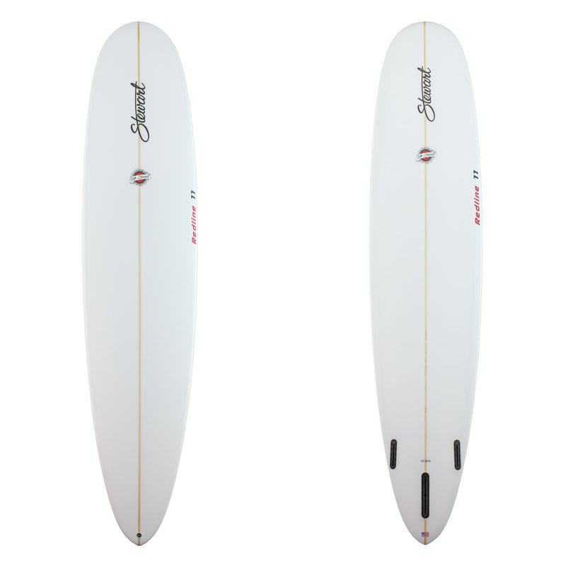 Stewart Longboard 9'0" Redline 11 (9'0", 24", 3 1/4") B#128700 clear and sanded only