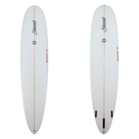 stewart redline 11 longboard surf board clear glassjob red logos 