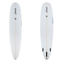 stewart redline 11 longboard with clear glassjob and black logos