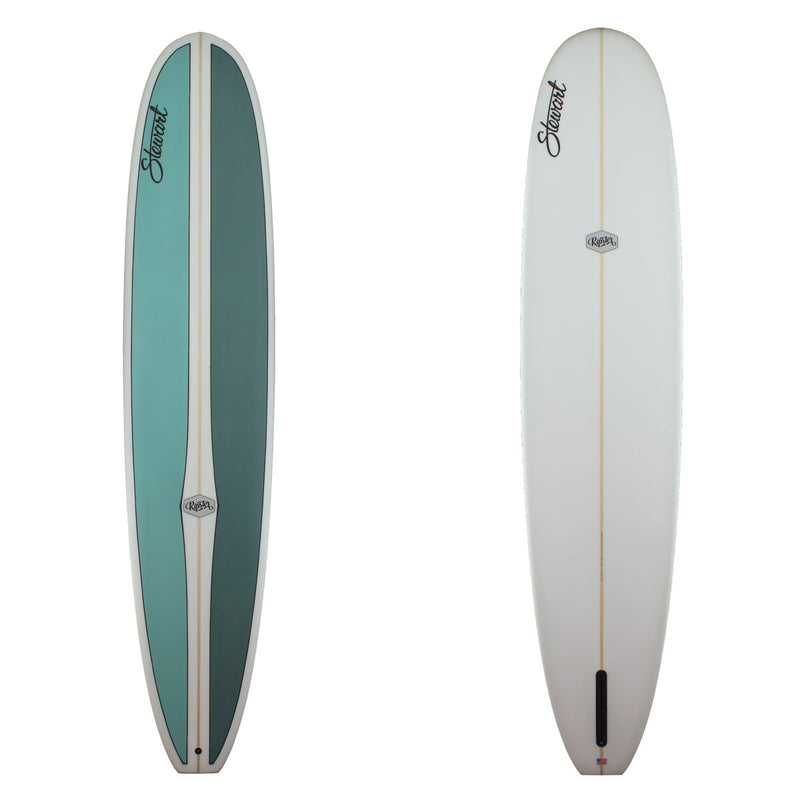 ripster with teal and blue green deck panels and a pinline