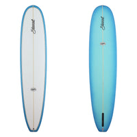 Stewart Longboard 9'2" Ripster (9'2", 23 1/2", 3") B#128674 with blue fade on the bottom and rails