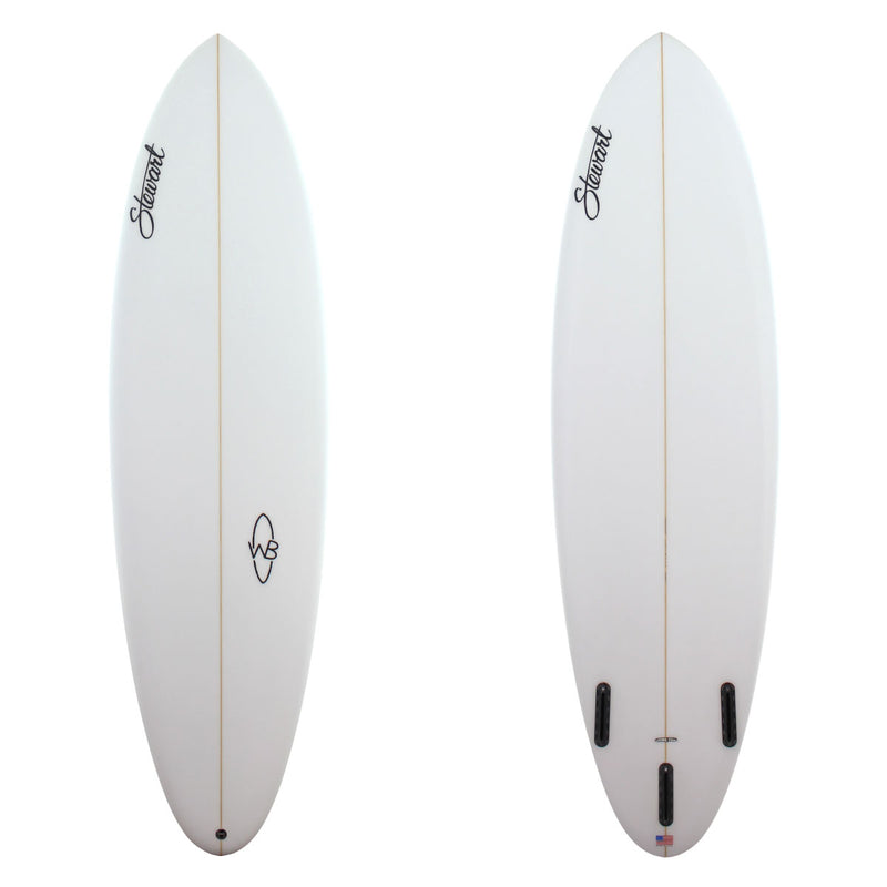 stewart wild bill mid length with clear glassjob and black logos 