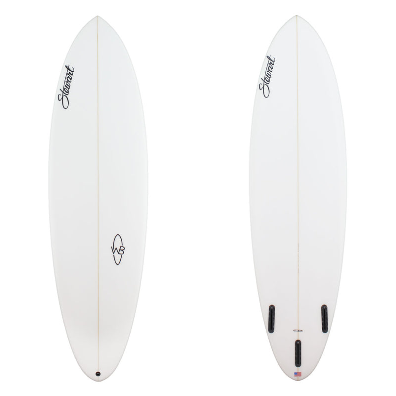 Stewart Shortboard 6'4" Wild Bill (6'4", 21", 2 3/4") B#128709 clear and sand only 