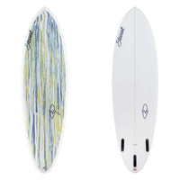 wild bill mid length with paint swirl deck panel 