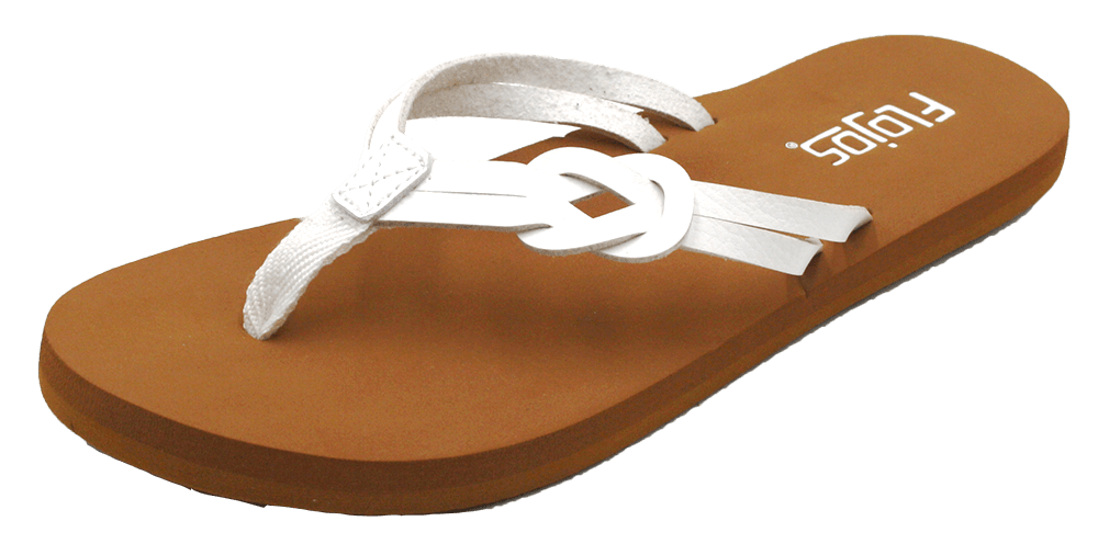 Flojos white hot sale flip flops