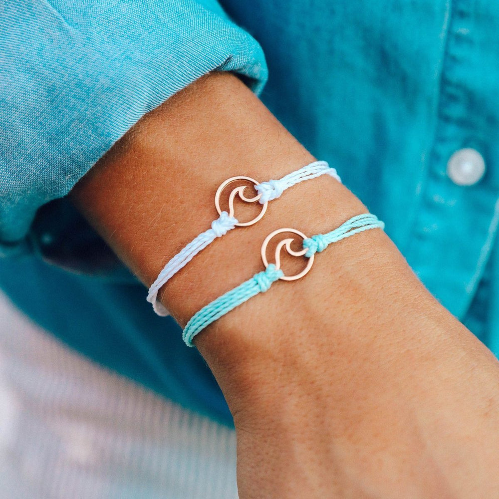 PURA VIDA BRACELETS METAL WAVE CHARMS