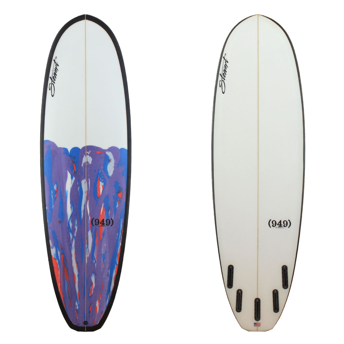 Stewart Surfboards 6'6" (949) (6'6", 21", 2 3/4") B#126340 POLY